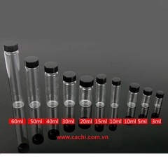 Bộ 5 lọ thủy tinh 15ml - trắng