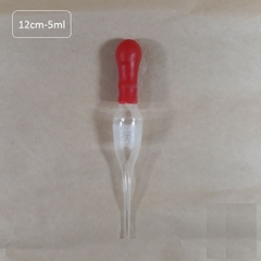 Nút công tơ hút cho chai công tơ hút, núm cao su đỏ, mức hút 5ml