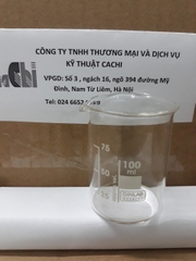 Cốc đốt thấp thành 100 ml - Dinlab - Đức