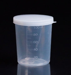 Cốc nhựa 100ml có nắp trắng