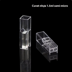 Cuvet nhựa 1.5ml semi-micro