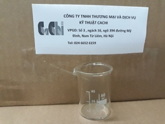 Cốc đốt thấp thành 50 ml - Dinlab - Đức