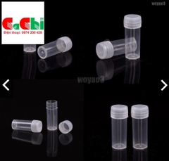 Lọ đựng mẫu 5 ml bằng nhựa nắp ấn