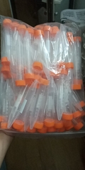 Ống ly tâm 10 ml (nắp cam) (túi 100 cái)