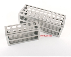 Giá inox đựng ống nghiệm phi 18 có 40 vị trí