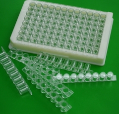 Thùng 100 cái Đĩa elisa 96 giếng có thể tách rời, loại 8 trip