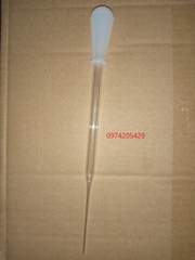 Pipet paster thủy tinh + Bóp silicon cho pipet pasteur thủy tinh