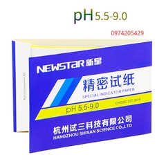 Giấy đo pH 5.5-9.0 dạng tệp