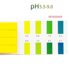 Giấy đo pH 5.5-9.0 dạng tệp