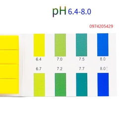 Giấy đo pH 6.4-8.0 dạng tệp