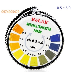 Giấy thử pH dạng cuộn 0.5-5.0