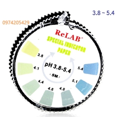 Giấy thử pH dạng cuộn 3.8-5.4