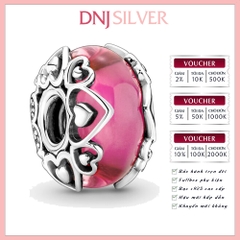 [Chính hãng] Charm bạc 925 cao cấp - Charm Reveal Your Love Pink Murano Glass thích hợp để mix vòng tay charm bạc cao cấp - DN535