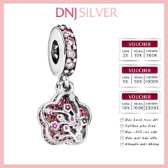 [Chính hãng] Charm bạc 925 cao cấp - Charm Pave Blossom Flower Silver Hanging thích hợp để mix vòng tay charm bạc cao cấp - DN606