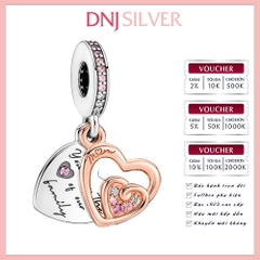 [Chính hãng] Charm bạc 925 cao cấp - Charm Entwined Infinite Hearts Double Dangle thích hợp để mix vòng tay charm bạc cao cấp - DN711