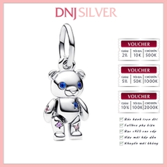 [Chính hãng] Charm bạc 925 cao cấp - Charm Movable Teddy Bear Dangle thích hợp để mix vòng tay charm bạc cao cấp - DN699