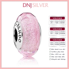 [Chính hãng] Charm bạc 925 cao cấp - Charm Faceted Pink Murano Glass thích hợp để mix vòng tay charm bạc cao cấp - DN724