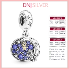 [Chính hãng] Charm bạc 925 cao cấp - Charm Santa Claus On The Moon Double Dangle thích hợp để mix vòng tay charm bạc cao cấp - DN566