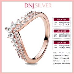 Nhẫn bạc 925 cao cấp - Nhẫn Rose Gold Princess Wishbone