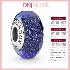[Chính hãng] Charm bạc 925 cao cấp - Charm Faceted Blue Murano Glass thích hợp để mix vòng tay charm bạc cao cấp - DN725