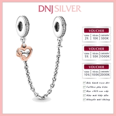 [Chính hãng] Charm bạc 925 cao cấp - Charm Family Heart Safety Chain thích hợp để mix vòng tay charm bạc cao cấp - DN531