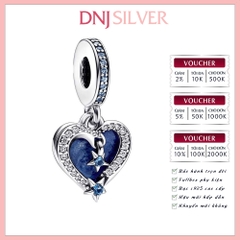 [Chính hãng] Charm bạc 925 cao cấp - CharmCelestial Shooting Star Heart Double Dangle thích hợp để mix vòng tay charm bạc cao cấp - DN579