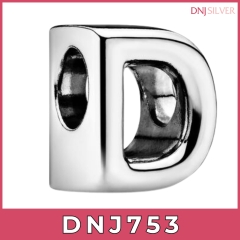 Charm bạc 925 cao cấp, bộ tổng hợp các mẫu charm CHỮ bạc DNJ để mix vòng charm - Bộ sản phẩm từ DN750 đến DN775 - TH46