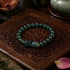 Vòng Hồ Ly Mix Ngũ Điếu và Lu Lam Ngọc - VDQ009