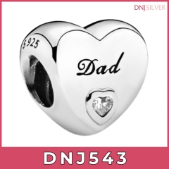 Charm bạc 925 cao cấp, bộ tổng hợp các mẫu charm bạc DNJ để mix vòng charm - Bộ sản phẩm từ DN536 đến DN551 - TH34
