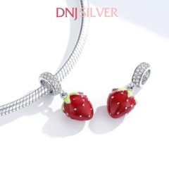 [Chính hãng] Charm bạc 925 cao cấp - Charm Strawberry Dangle thích hợp để mix vòng tay charm bạc cao cấp - DN730