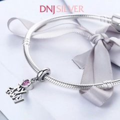 [Chính hãng] Charm bạc 925 cao cấp - Charm I Love My Family Dangle thích hợp để mix vòng tay charm bạc cao cấp - DN742