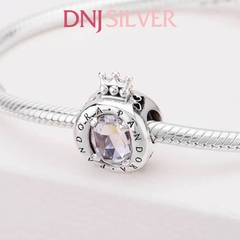 [Chính hãng] Charm bạc 925 cao cấp - Charm Clear Sparkling Crown O thích hợp để mix vòng tay charm bạc cao cấp - DN026