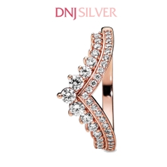 Nhẫn bạc 925 cao cấp - Nhẫn Rose Gold Princess Wishbone