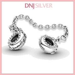[Chính hãng] Charm bạc 925 cao cấp - Charm Heart Family Tree Safety Chain thích hợp để mix vòng tay charm bạc cao cấp - DN532