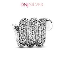 [Chính hãng] Charm bạc 925 cao cấp - Charm Retired Sparkling Wrapped Snake thích hợp để mix vòng tay charm bạc cao cấp - DN691
