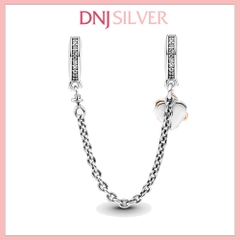 [Chính hãng] Charm bạc 925 cao cấp - Charm Family Heart Safety Chain thích hợp để mix vòng tay charm bạc cao cấp - DN531