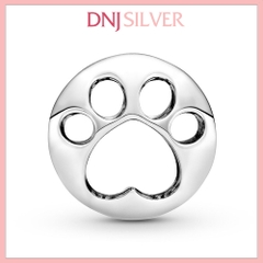 [Chính hãng] Charm bạc 925 cao cấp - Charm Openwork Paw Print thích hợp để mix vòng tay charm bạc cao cấp - DN551
