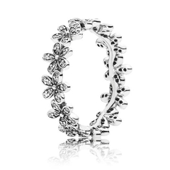 Nhẫn nữ bạc S925 xi bạch kim cao cấp - Mã DT023