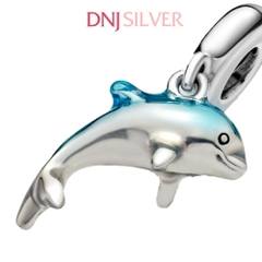 [Chính hãng] Charm bạc 925 cao cấp - Charm Shimmering Dolphin Dangle thích hợp để mix vòng tay charm bạc cao cấp - DN689