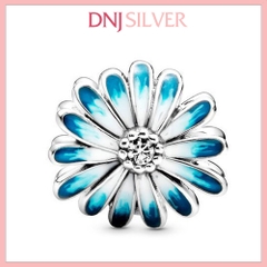 [Chính hãng] Charm bạc 925 cao cấp - Charm Blue Daisy thích hợp để mix vòng tay charm bạc cao cấp - DN552