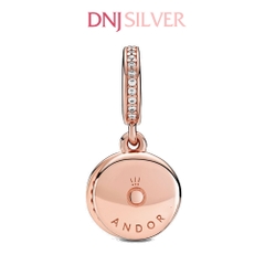 [Chính hãng] Charm bạc 925 cao cấp - Charm Sparkling Blue Disc Double Dangle thích hợp để mix vòng tay charm bạc cao cấp - DN705
