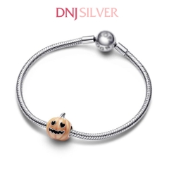 [Chính hãng] Charm bạc 925 cao cấp - Charm Glow-in-the-dark Spooky Pumpkin thích hợp để mix vòng tay charm bạc cao cấp - DN584