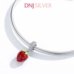 [Chính hãng] Charm bạc 925 cao cấp - Charm Strawberry Dangle thích hợp để mix vòng tay charm bạc cao cấp - DN730