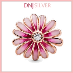 [Chính hãng] Charm bạc 925 cao cấp - Charm RoseGold Pink Daisy thích hợp để mix vòng tay charm bạc cao cấp - DN553