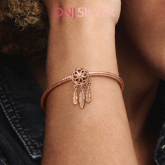 [Chính hãng] Charm bạc 925 cao cấp - Charm RoseGold Spiritual Dreamcatcher thích hợp để mix vòng tay charm bạc cao cấp - DN714