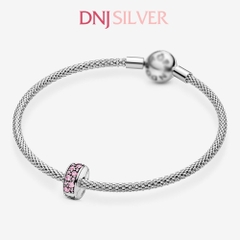 [Chính hãng] Charm bạc 925 cao cấp - Charm Pink Shining Elegance Clip thích hợp để mix vòng tay charm bạc cao cấp - DN620