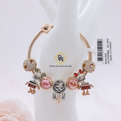 Vòng tay bạc S925, vòng tay charm thời trang phong thủy mã VDN0126