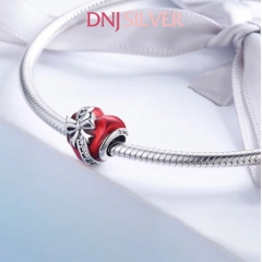 [Chính hãng] Charm bạc 925 cao cấp - Charm Love Red Enamel Sparkling Heart thích hợp để mix vòng tay charm bạc cao cấp - DN589