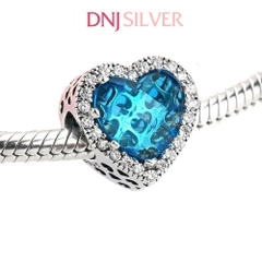 [Chính hãng] Charm bạc 925 cao cấp - Charm .Blue Sky Heart Radiant thích hợp để mix vòng tay charm bạc cao cấp - DN627