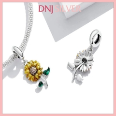 [Chính hãng] Charm bạc 925 cao cấp - Charm Sterling Silver Sunflower thích hợp để mix vòng tay charm bạc cao cấp - DN565
